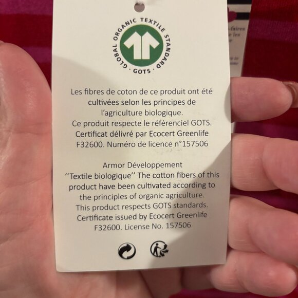 Cache Coeur Maternity Dress Quimper - Armor Lux x Red/Fuschia ~ Small ~ NWT - Picture 11 of 11